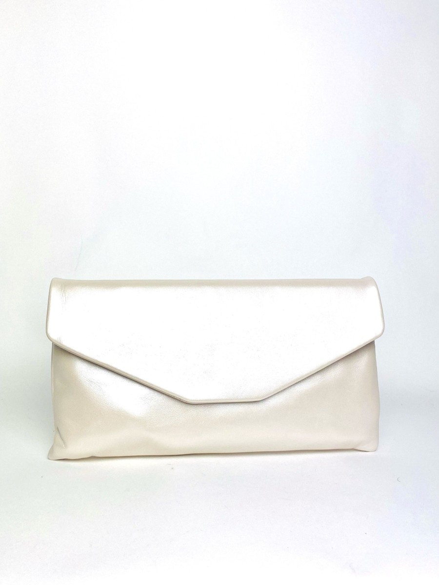 Bags Le Babe | Le Babe - Ivory Leather Bag