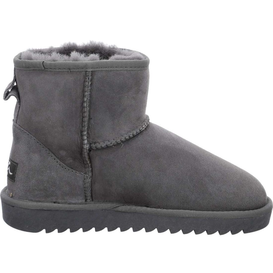 Footwear Ara | Ara - 29921 Grey Ugg Style Boot