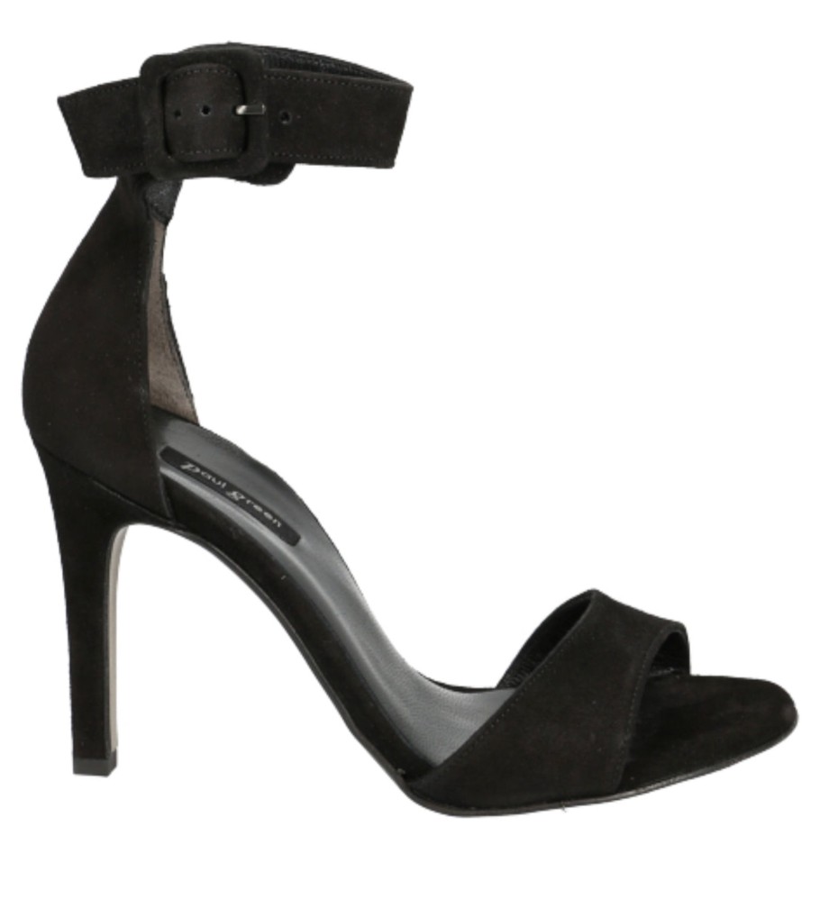 Footwear Paul Green | Paul Green - Black Suede Sandal