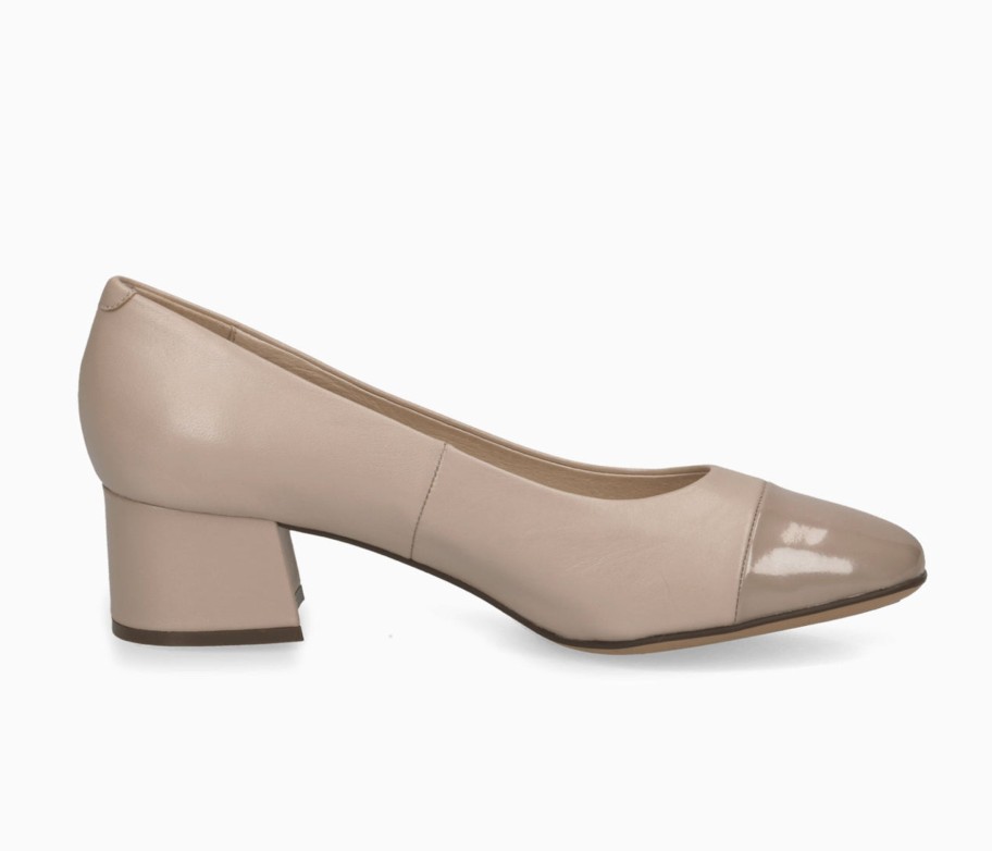 Footwear Caprice | Caprice- Beige Court Shoe