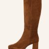 Footwear Unisa Knee High Boots | Unisa - Mateu Bs Tan Platform Knee High Boot