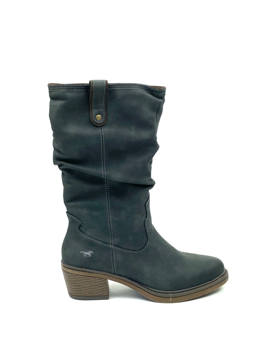 Footwear Mustang Mid Calf Boots | Mustang - Grey Cowboy