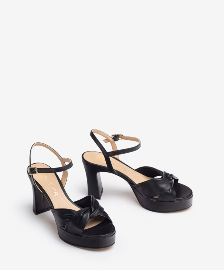 Footwear Unisa | Unisa - Onoa Black Platform