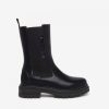 Footwear NeroGiardini Ankle Boots | Nerogiardini - I308950D Black Leather Chelsea Boot