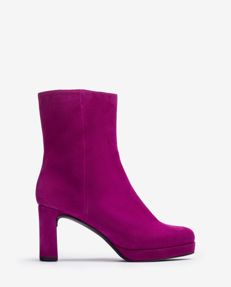 Footwear Unisa Ankle Boots | Unisa - Meque_Ks Fuschia Suede Ankle Boot