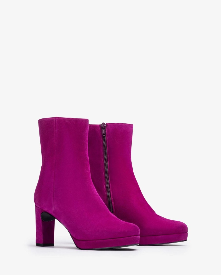 Footwear Unisa Ankle Boots | Unisa - Meque_Ks Fuschia Suede Ankle Boot