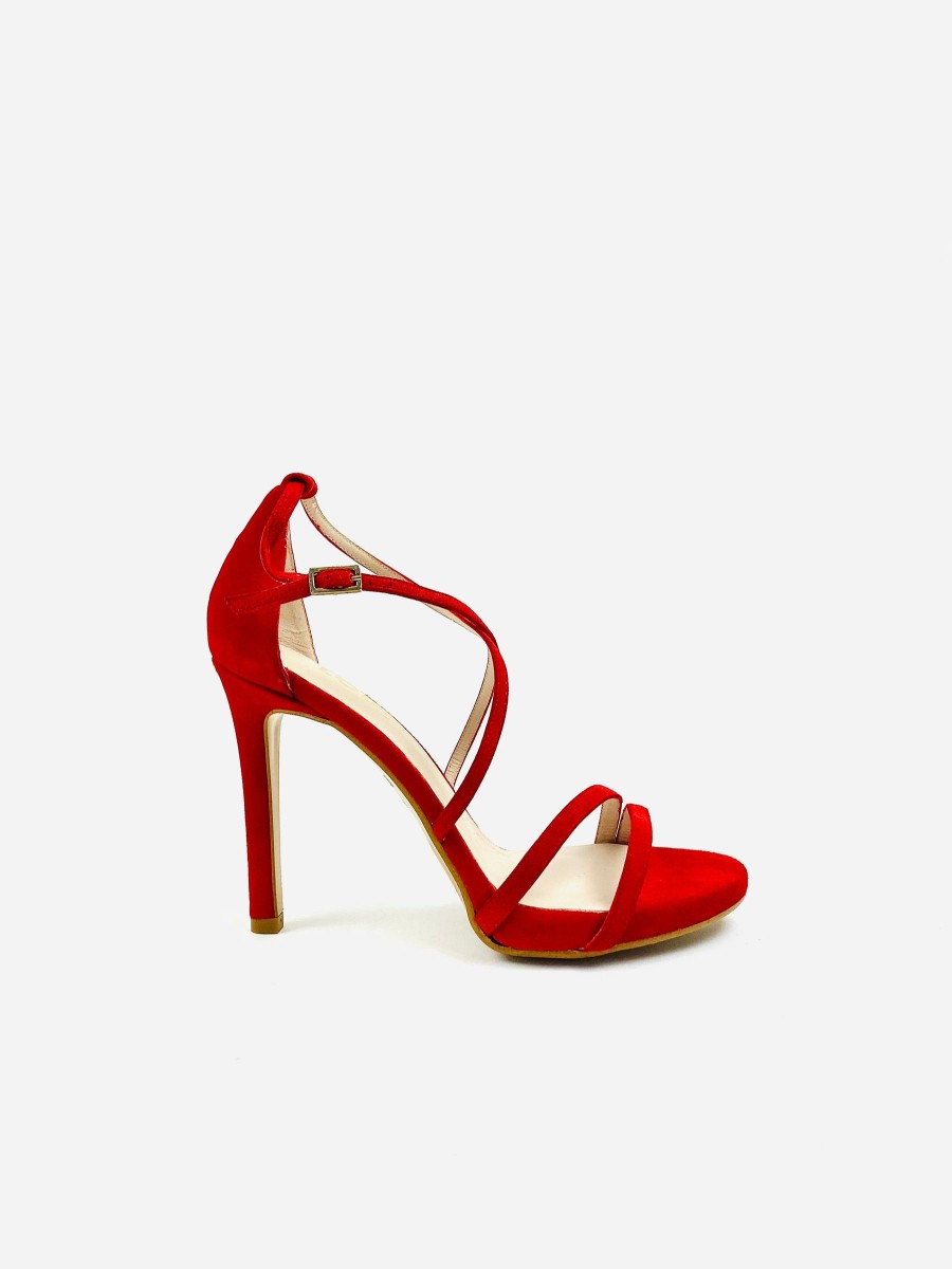 Footwear Lodi | Lodi - Yuriko-Red Suede Sandal