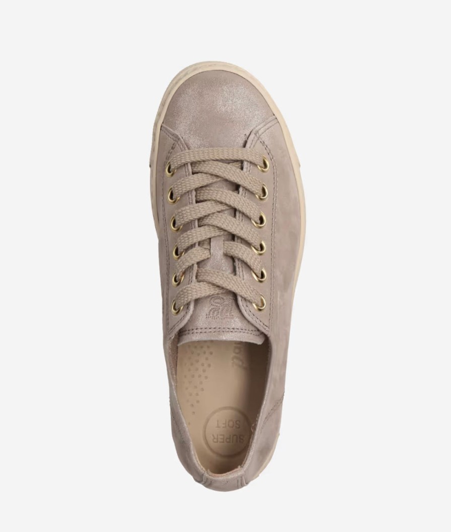 Footwear Paul Green | Paul Green - 4790 Taupe Shimmer Trainer