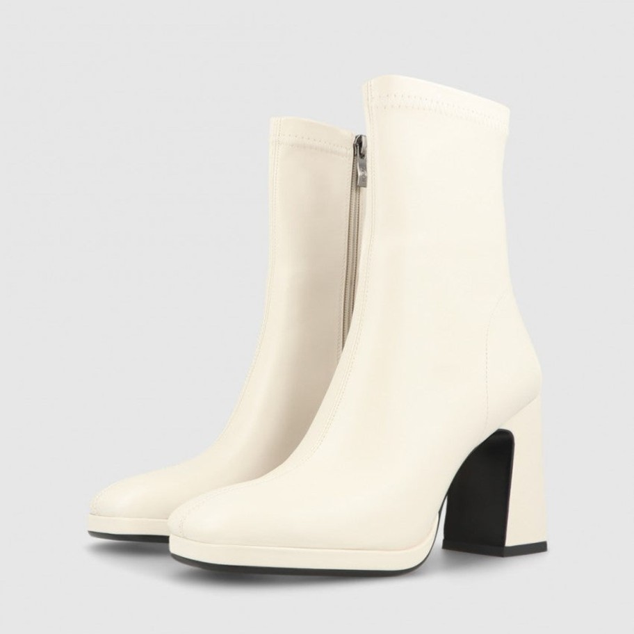 Footwear Lodi Ankle Boots | Lodi - Lin4030 Off White Sock Boot