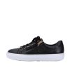 Footwear Rieker | Rieker - L59L1 Black Leather Trainer With Side Zip