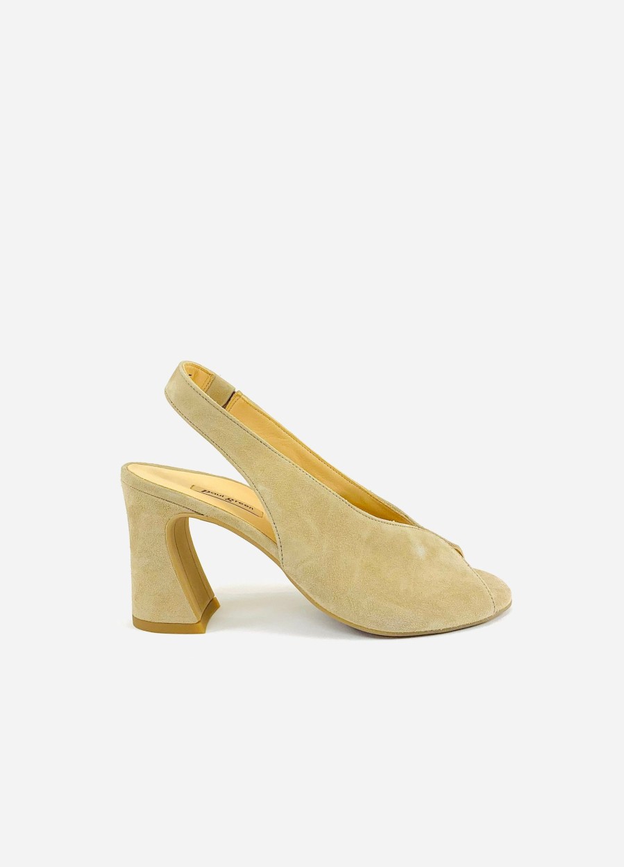 Footwear Paul Green | Paul Green - 6038 Champagne Peeptoe With Heel