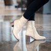 Footwear Remonte Ankle Boots | Remonte - D0V70 Cream Sock Boot