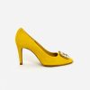 Footwear Rachel's | Rachels - Lime Court Shoe With Diamonte