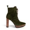 Footwear Lodi Ankle Boots | Lodi - Telia Khaki Lace Boot