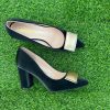 Footwear Sorento | Sorento - Johnstown Black Court Shoe