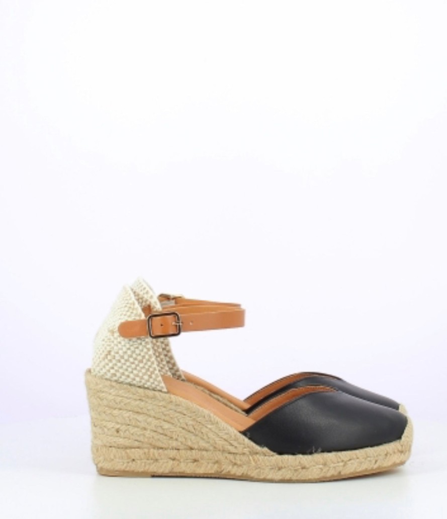 Footwear Wonders | Wonders - Yd Si99-553 Black Espadrille