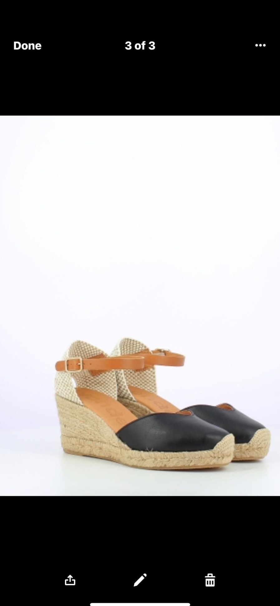 Footwear Wonders | Wonders - Yd Si99-553 Black Espadrille