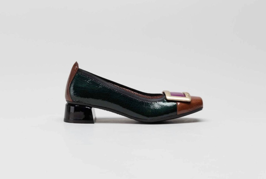 Footwear Hispanitas | Hispanitas - Ch1233141 Forest Green Patent Shoe