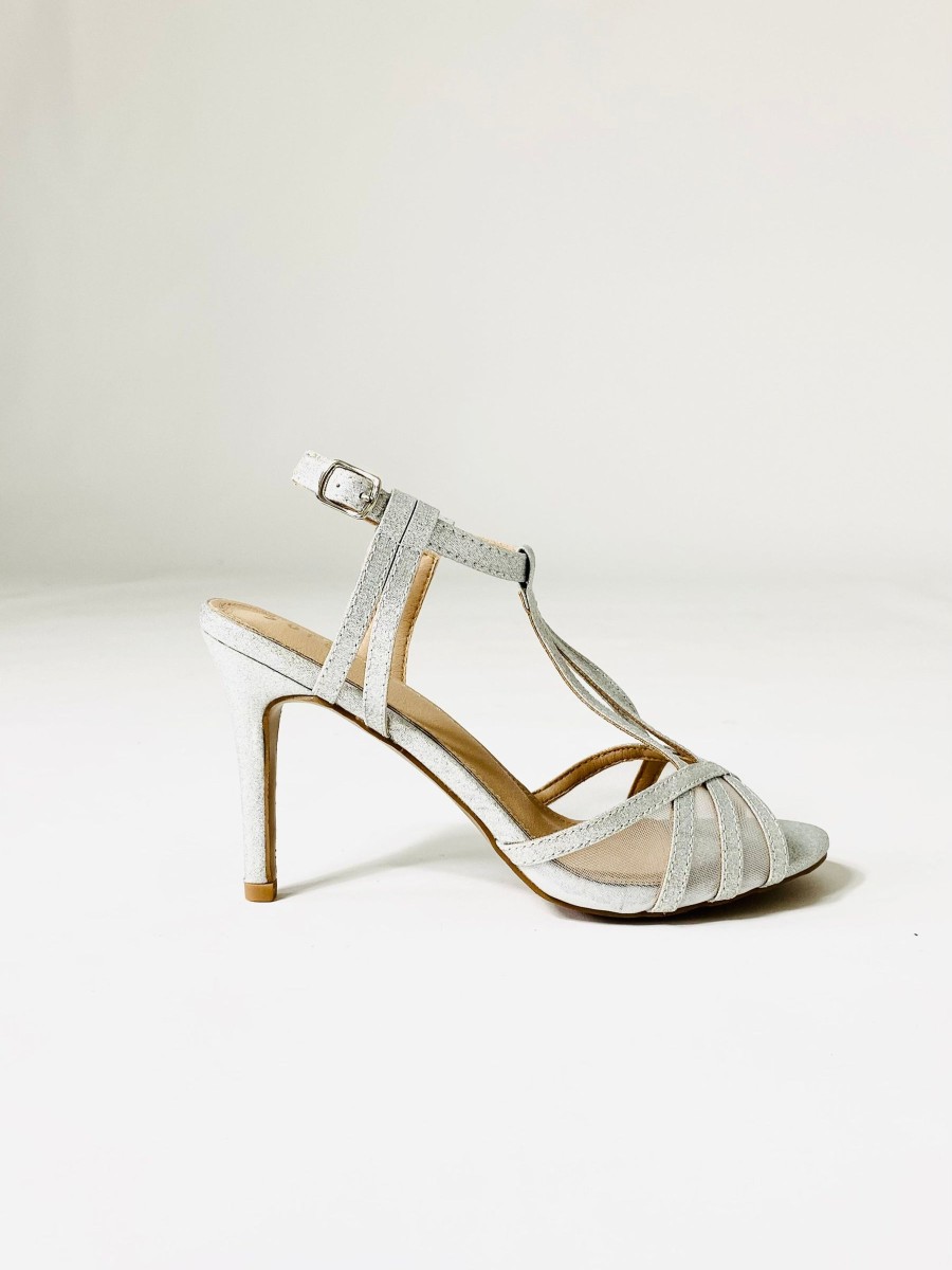 Footwear Sorento | Sorento - Silver Simmer Sandal