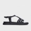 Footwear Wonders | Wonders - A-3302 Black Sandal