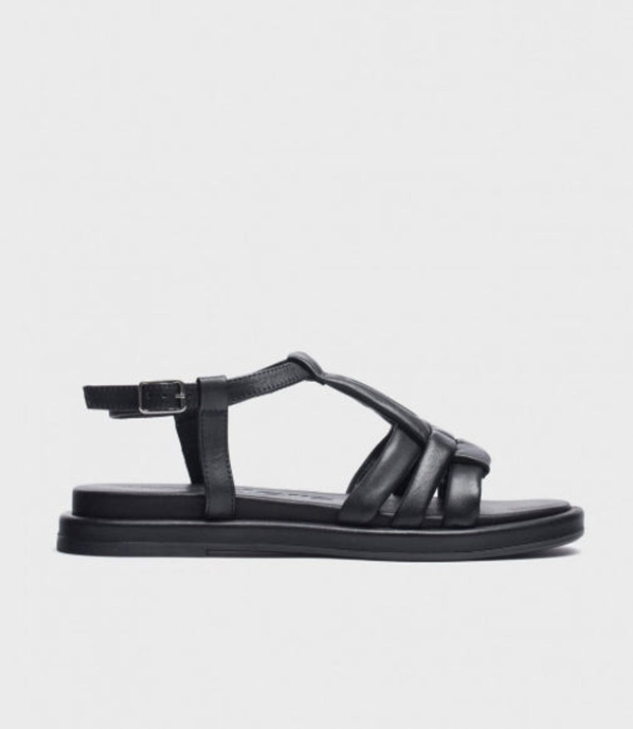 Footwear Wonders | Wonders - A-3302 Black Sandal