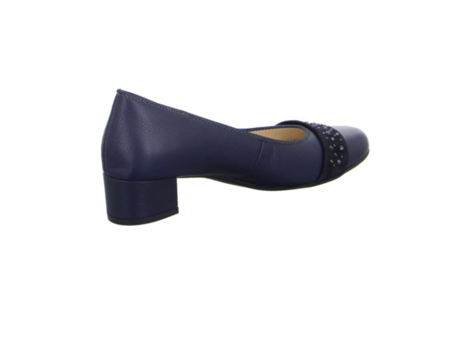 Footwear Ara | Ara - 35813 Navy Court Shoe Extra Wide