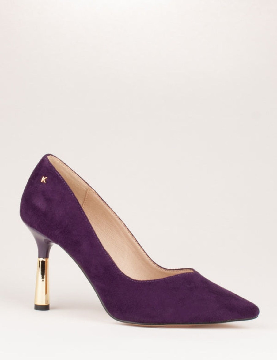 Footwear Kate Appleby | Kate Appleby - Driffield Purple Suede Court Shoe