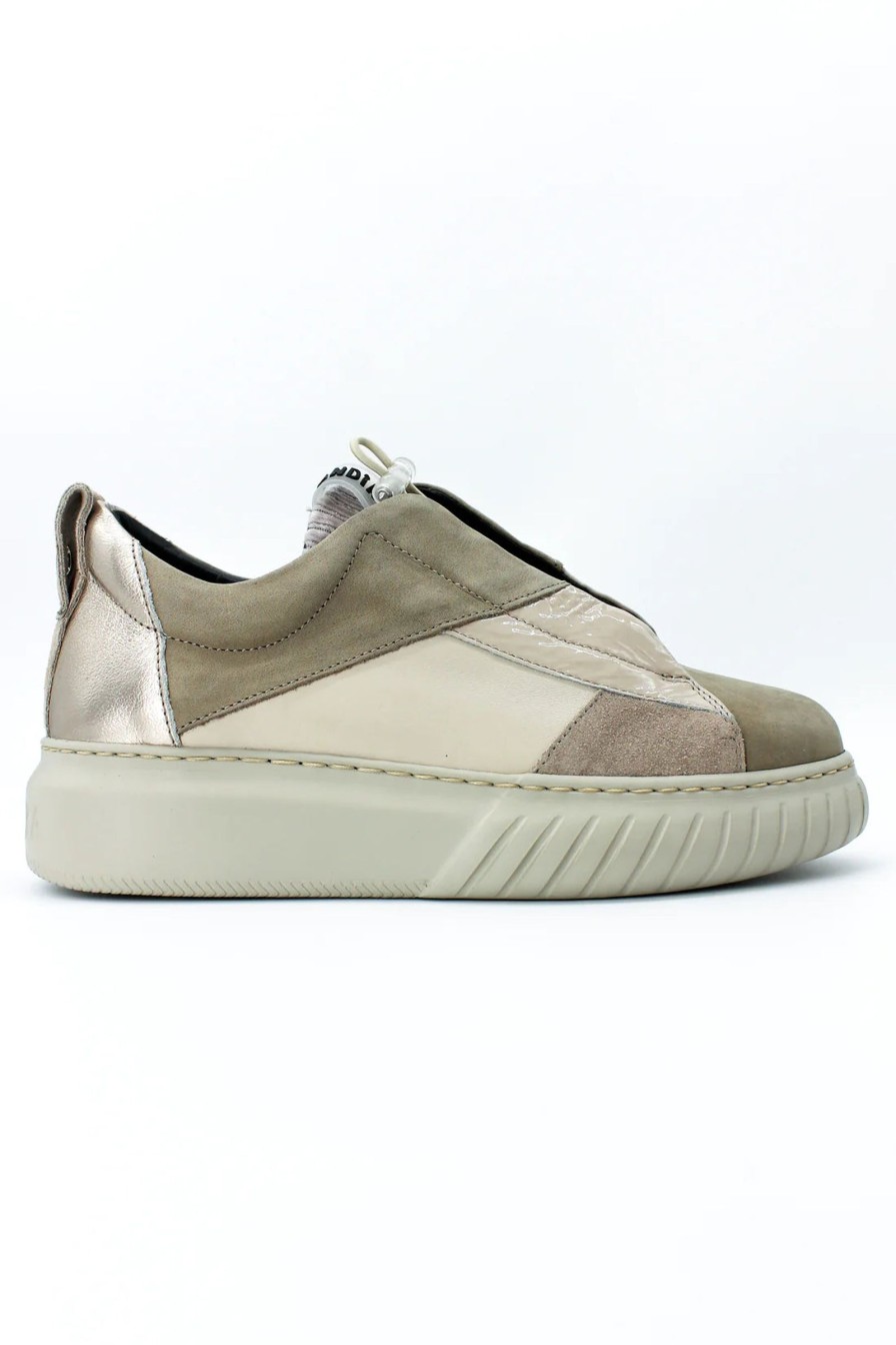 Footwear Andia Fora | Andia Fora - Liby Patch Beige Multi Trainer