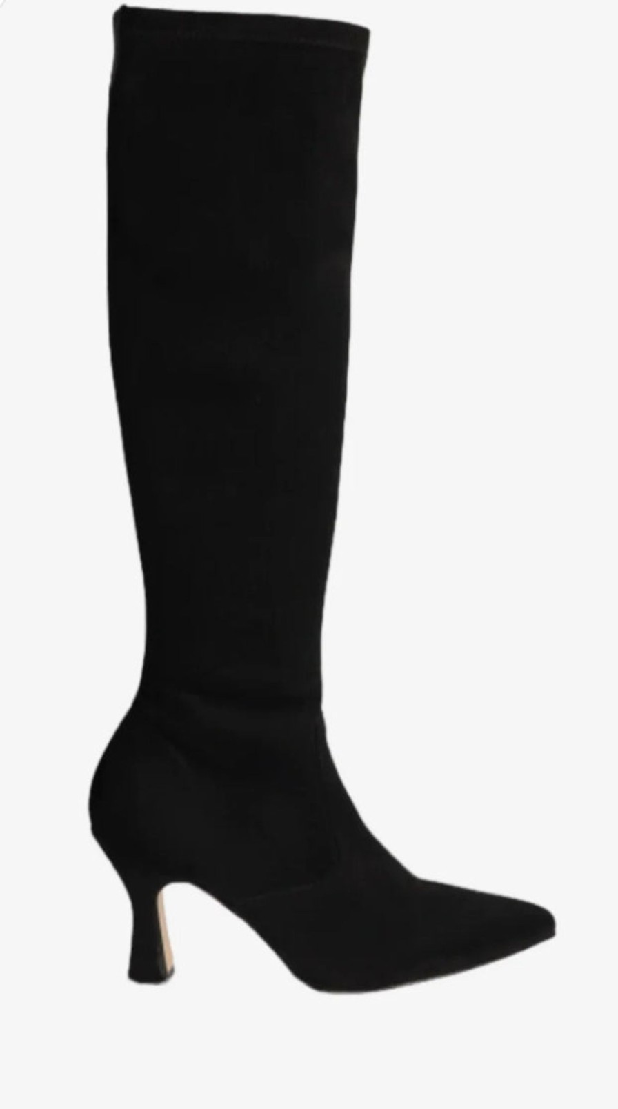 Footwear DCHICAS Knee High Boots | Dchicas 5501 Black Sock Knee High Boot