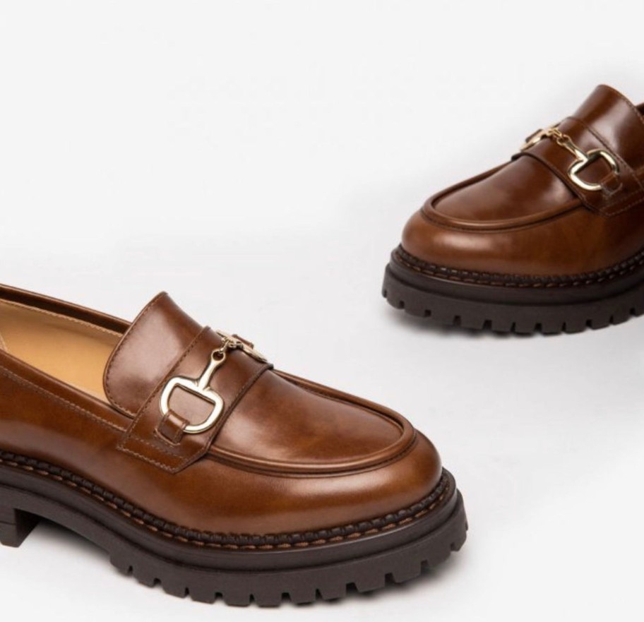 Footwear NeroGiardini | Nerogiardini - I217715D Brown Chunky Loafer