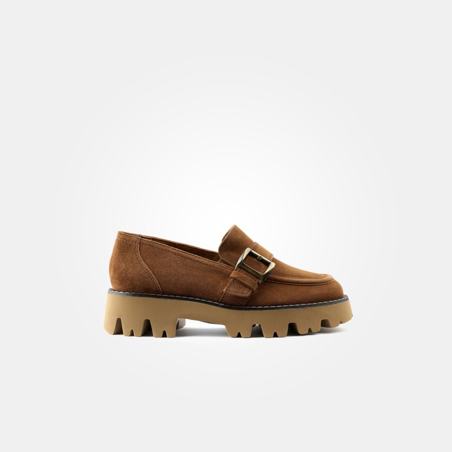 Footwear Paul Green | Paul Green - 1050 Tan Suede Loafer