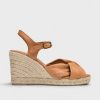 Footwear Wonders | Wonders - Yh-Ev42 Tan Peeptoe Espadrille