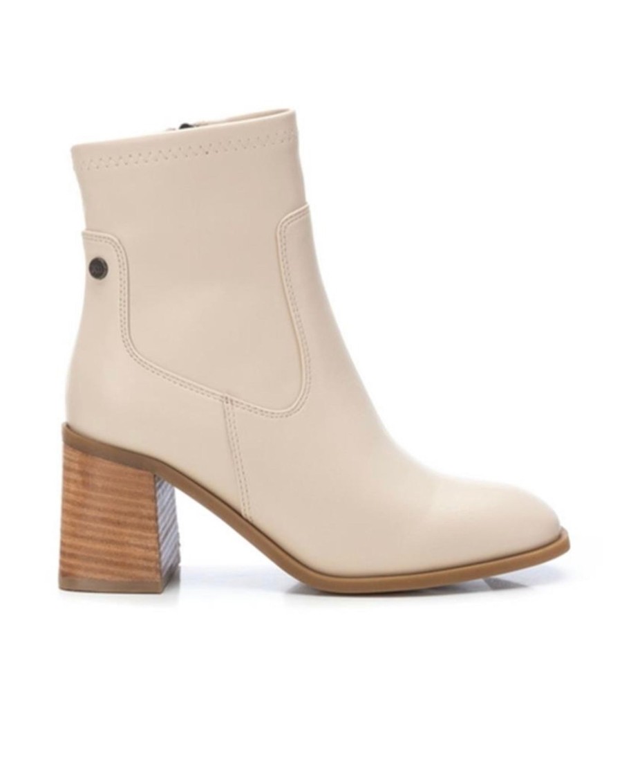 Footwear XTI Ankle Boots | Xti - 140486 Cream Ankle Boot