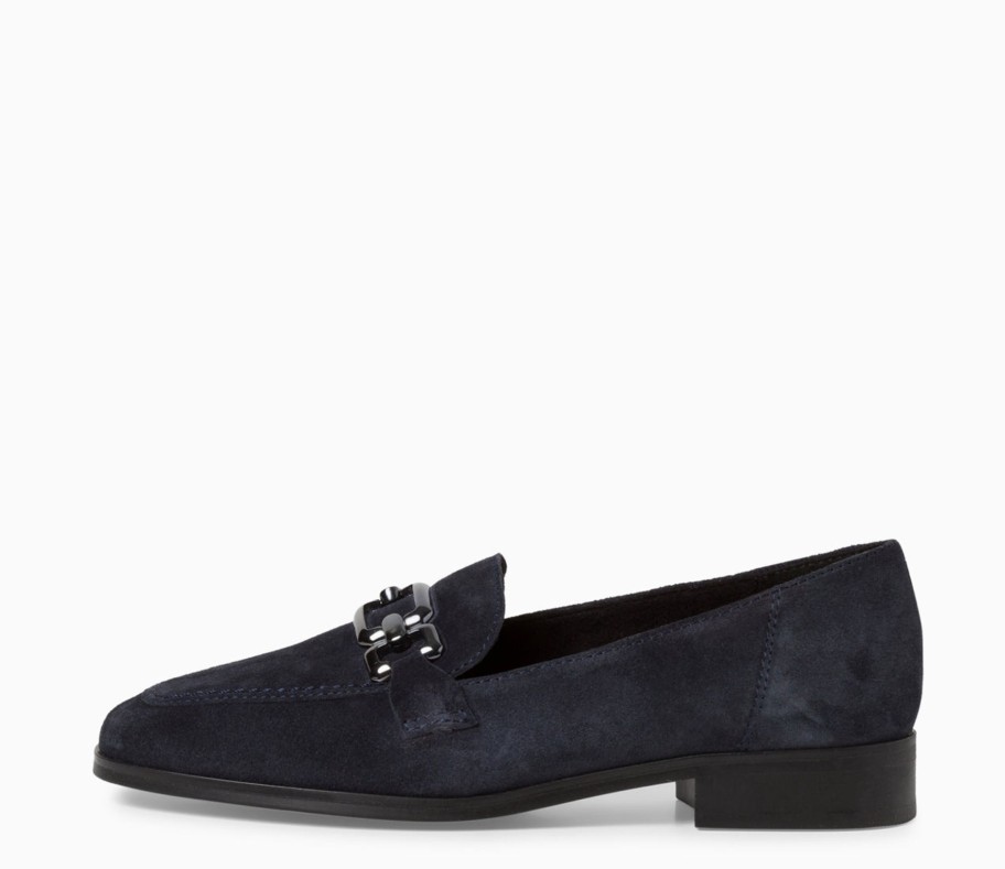 Footwear Tamaris | Tamaris - 24213 Navy Suede Loafer