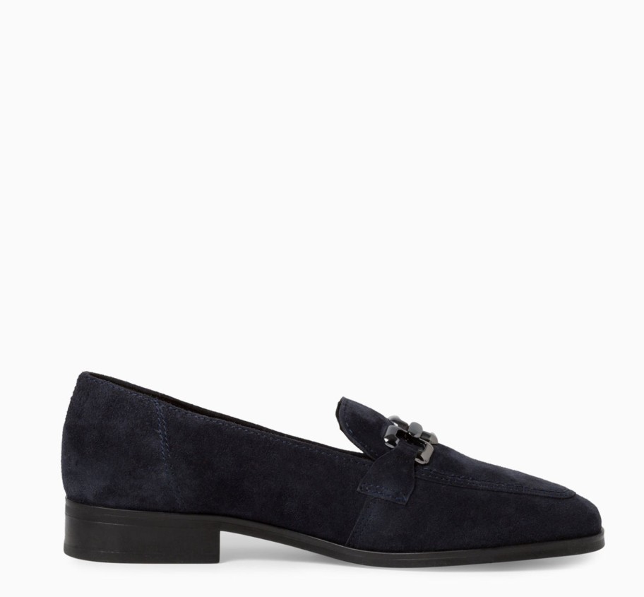 Footwear Tamaris | Tamaris - 24213 Navy Suede Loafer