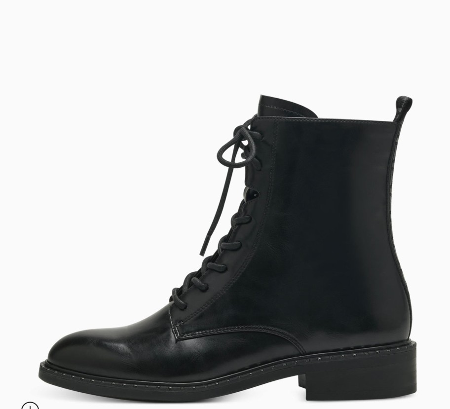 Footwear Tamaris Ankle Boots | Tamaris - 25102 Black Stud Biker Boot