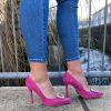 Footwear Rachel's | Rachels - Pink Court Shoe With Diamonte