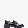 Footwear Unisa | Unisa - German Black Loafer Gold Buckle