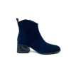 Footwear Loretta Vitale Ankle Boots | Loretta Vitale - H322 Navy Suede Ankle Boot