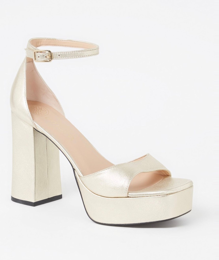 Footwear Unisa | Unisa - Upton Gold Platform