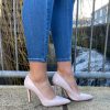 Footwear Rachel's | Rachels - Pale Blush Leather Court Shoe