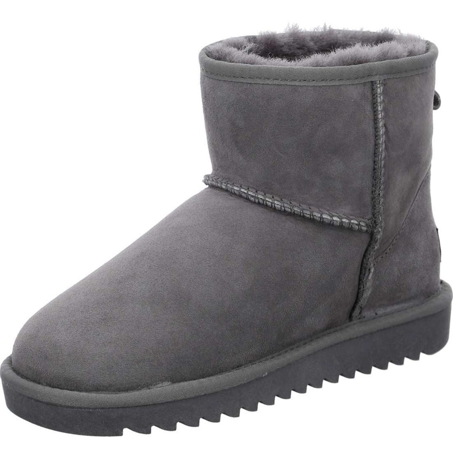 Footwear Ara Ankle Boots | Ara - 29921 Grey Ugg Style Boot