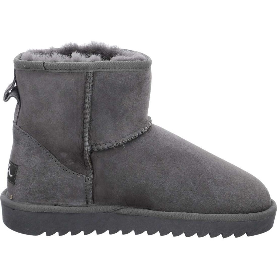 Footwear Ara Ankle Boots | Ara - 29921 Grey Ugg Style Boot