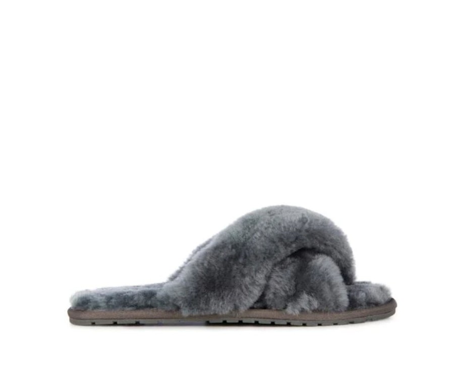 Footwear Emu | Emu - Mayberry Grey Slipper [Please Size Up]