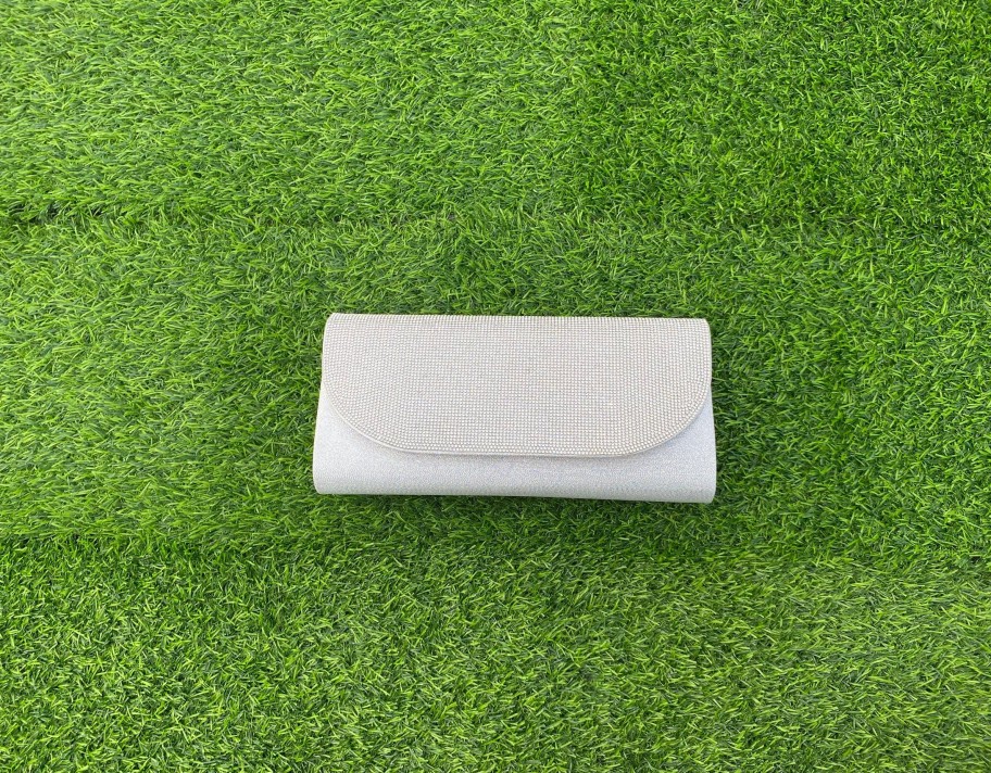 Bags Sorento | Sorento - Silver Diamonte Clutch