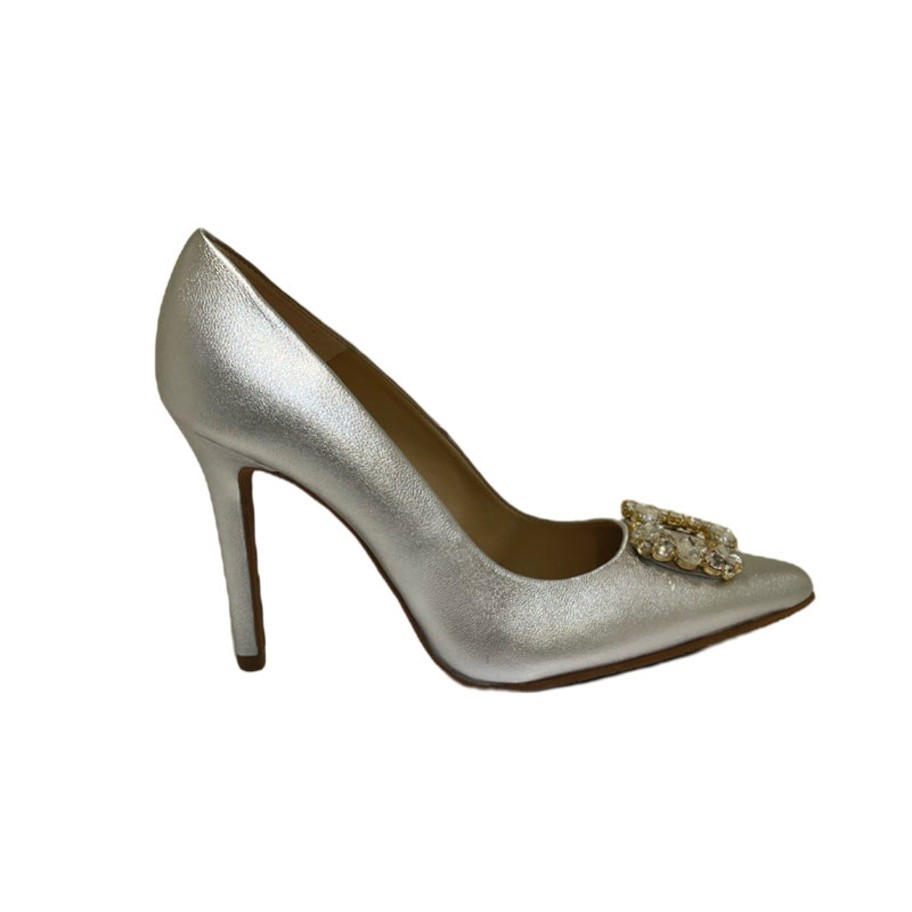 Footwear Rachel's | Rachels - Silver Clutch Bag