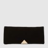 Footwear Lodi | Lodi - Black Suede Clutch Bag