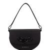 Bags Hispanitas | Hispanitas - B1232944 Black Leather Half Moon Crossbody/Shoulder Bag