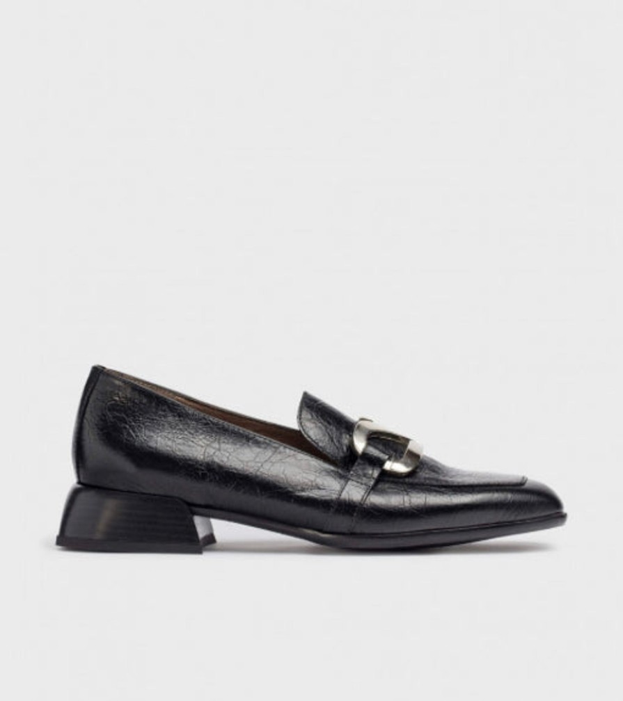 Footwear Wonders | Wonders - C-7710 Black Loafer