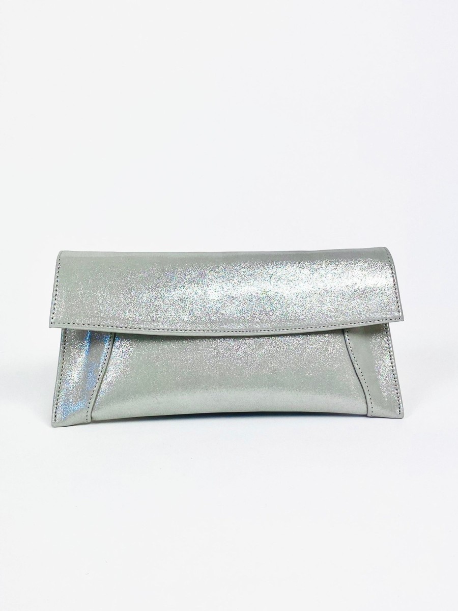 Bags Rachel's | Rachel'S - Silver Envelope Clutch